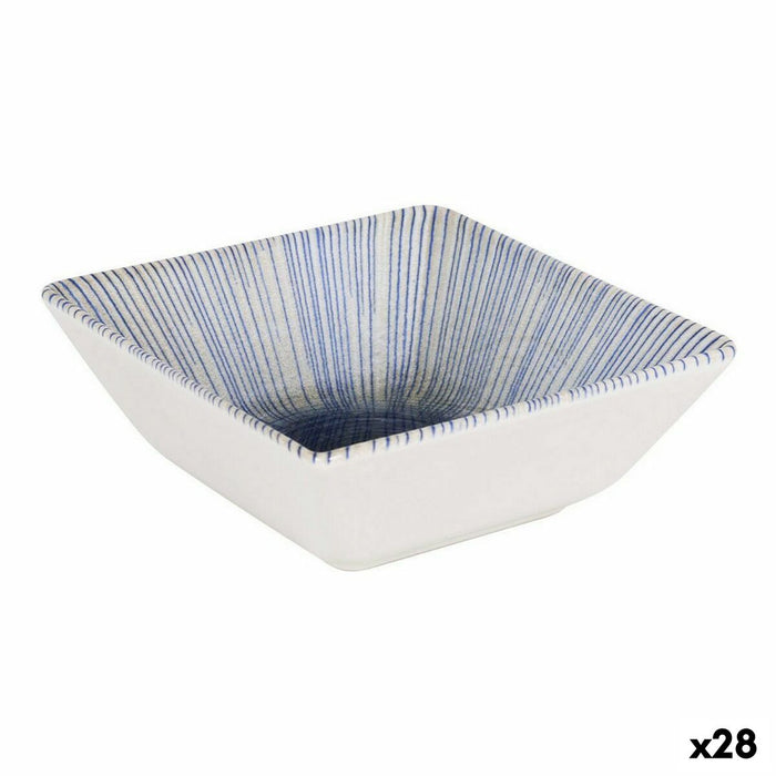 Spisestel La Mediterránea Irys Porcelæn 13 x 13 x 5 cm (28 enheder)