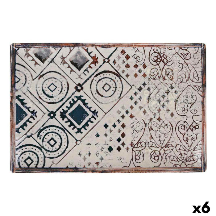 Køkkenspringvand La Mediterránea Grecia Porcelæn Rektangulær 30 x 20 x 2,5 cm (6 enheder)