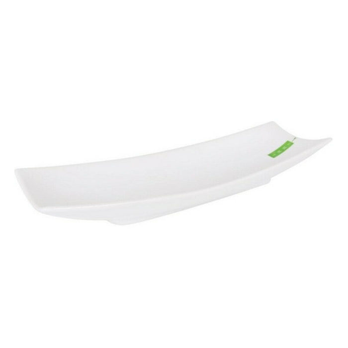 Bakke La Mediterránea Yummy Porcelæn Hvid 35,3 x 12 x 5 cm (35,3 x 12 x 5 cm)