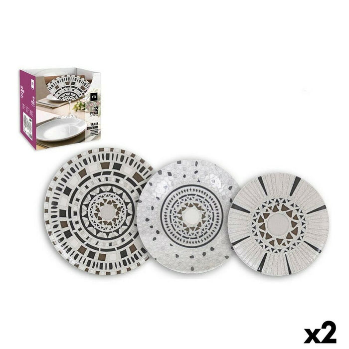 Spisestel Inde Barroc (2 enheder) (12 pcs)