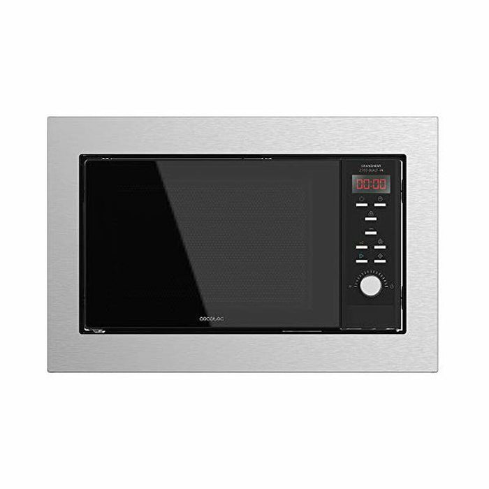 Indbygget mikrobølgeovn Cecotec GrandHeat 2350 Built-In Steel Black 900 W Sort 23 L