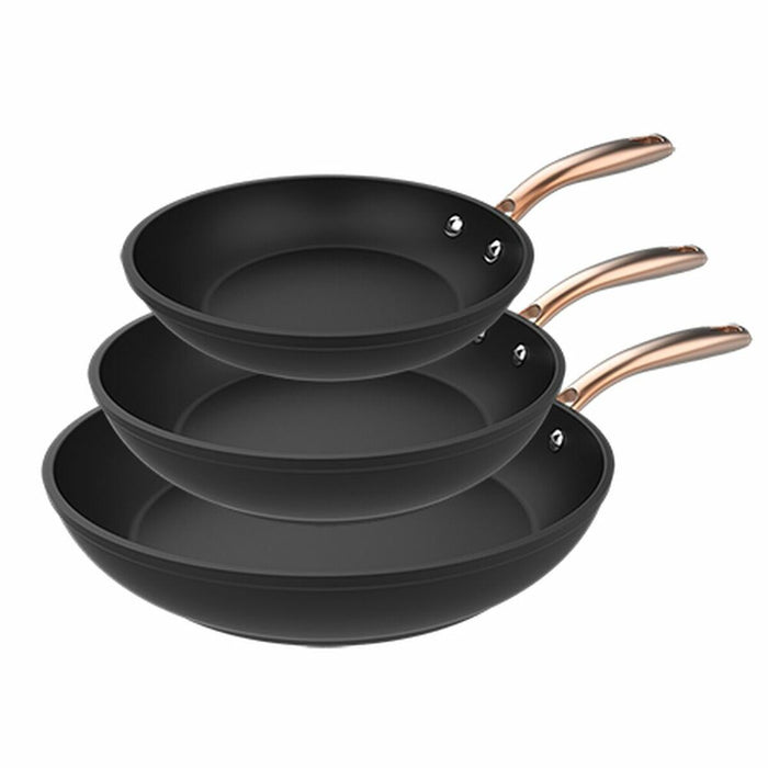 Stegepande Cecotec Polka Fantasy 20-24-28 Bucket Set Golden Ø 20 cm Ø 24 cm Ø 28 cm