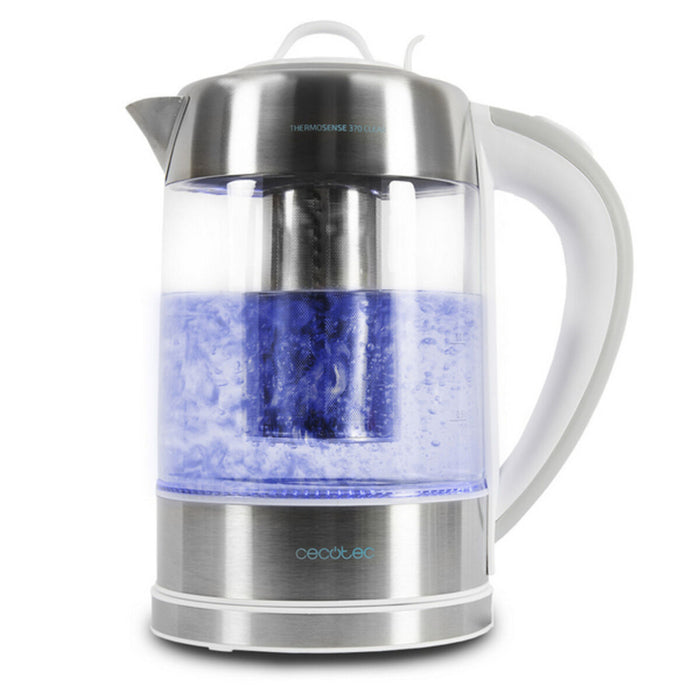 Kedel Cecotec ThermoSense 370 Clear 2200W 1,7 L Hvid Rustfrit stål 2200 W 1850-2200 W 1,7 L