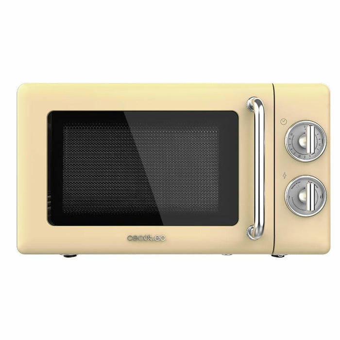 Mikrobølgeovnen Cecotec Proclean 3010 Retro Gul 700 W 20 L