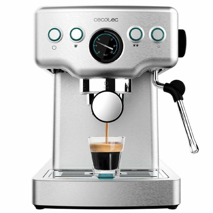 Hurtig manuel kaffemaskine Cecotec Power Espresso 20 Barista Mini Sølvfarvet 1465 W 1,2 L