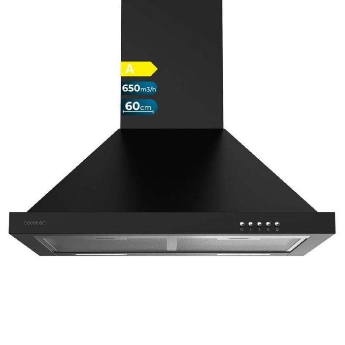 Konventions-emhætte Cecotec Bolero Flux PM 606500 Sort 60 cm