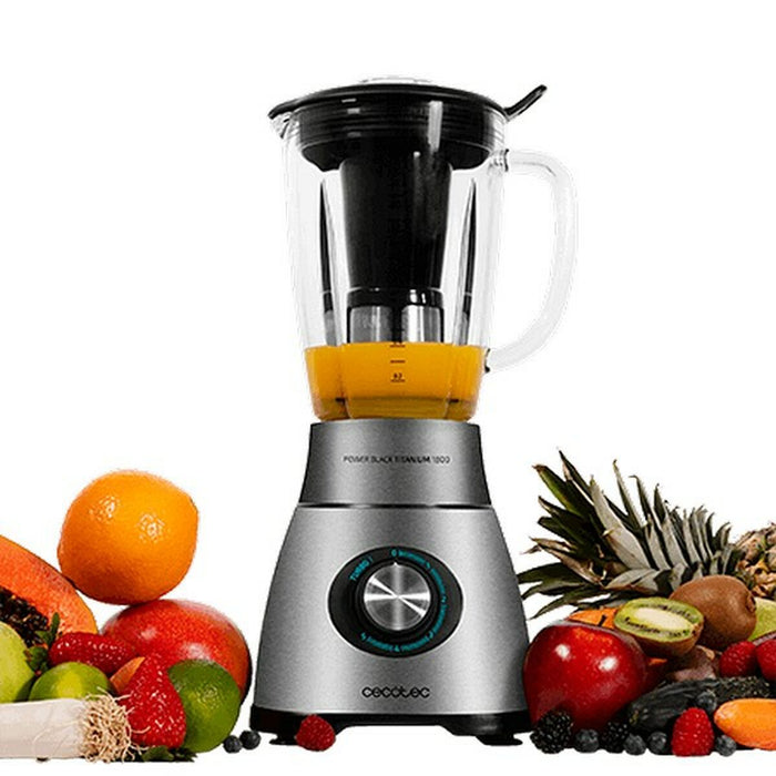 Kop-blender Cecotec Power Black Titanium 1800 2,1 L 1800W Rustfrit stål