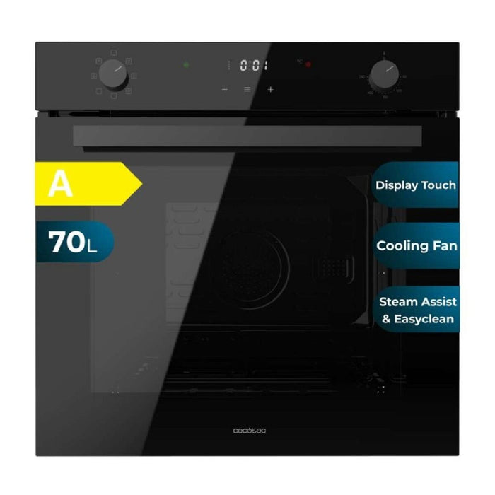 Ovn Cecotec Bolero Hexa M226001 Glass Black 2800 W 70 L