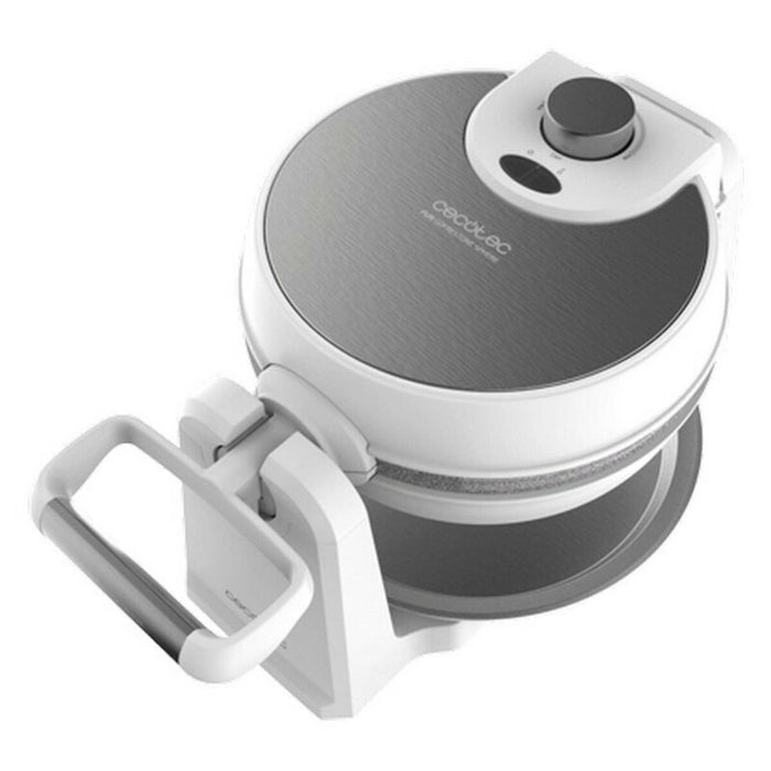 Vaffel Jern Cecotec Fun Gofrestone Sphere 1000W Hvid Sølvfarvet