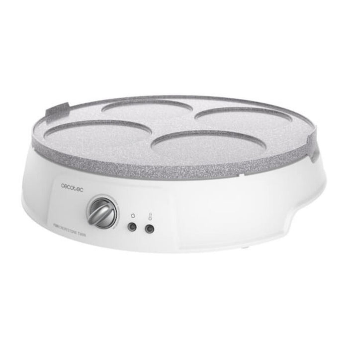 Pandekage Maskin Cecotec Fun Crepestone Twin 1200W Hvid