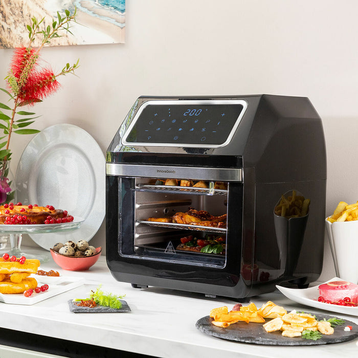 Varmluftsfrituregryde InnovaGoods Sort 1800 W 12 L Rustfrit stål (Refurbished B)