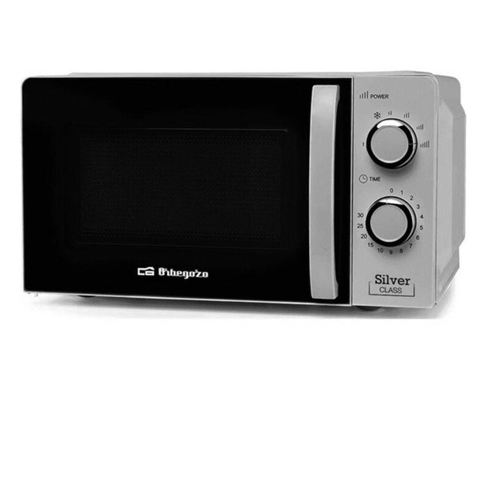 Mikrobølgeovnen Orbegozo MI 2118 20 L 700W Sort/Sølvfarvet Sølvfarvet Stål 700 W 20 L