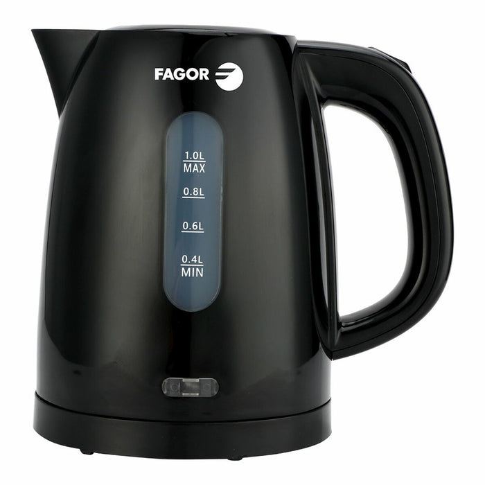 Kedel Fagor teya noir 2200 W 1 L Sort Rustfrit stål Plastik