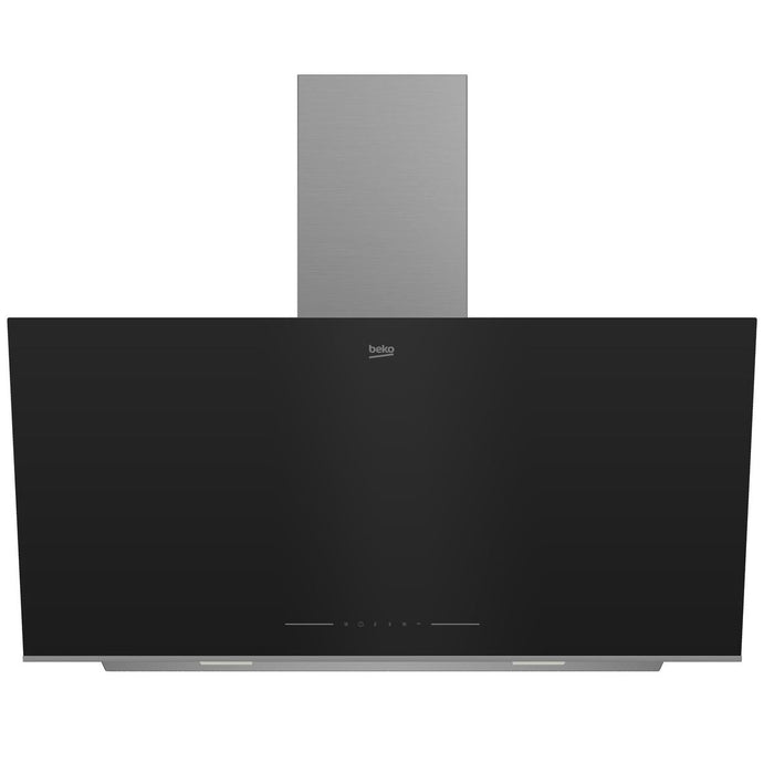Konventions-emhætte BEKO BHCA96641BBHS 90 cm 712 m3/h Sort