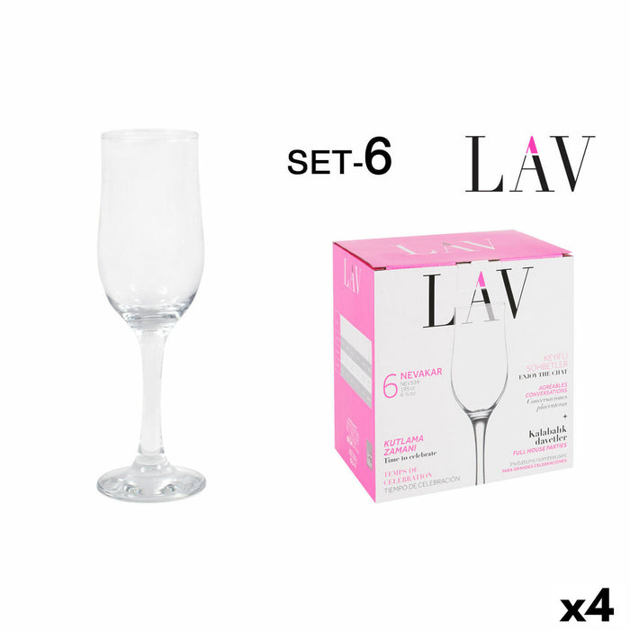 Sæt med glas LAV Nevakar (4 enheder)
