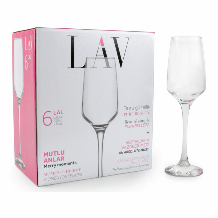 Sæt med glas LAV LAL 230 cc (6 pcs)