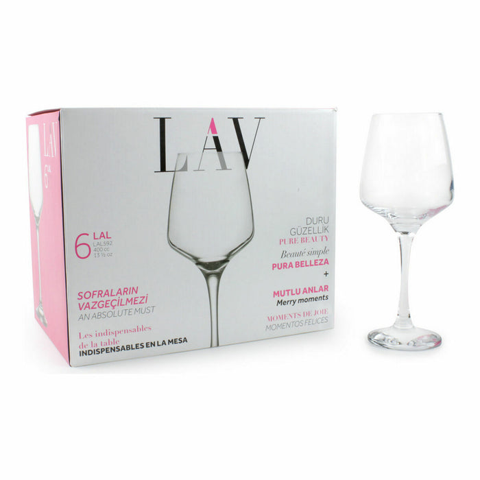 Sæt med glas LAV LAL 400 cc (6 pcs)