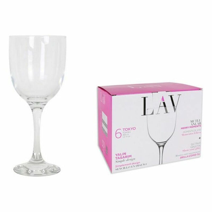 Sæt med glas LAV Tokyo (6 uds) (365 ml)