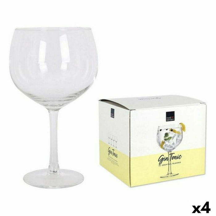 Sæt med glas til Gin Tonic Bohemia Crystal Cocktails Krystal (4 enheder) (700 cc)