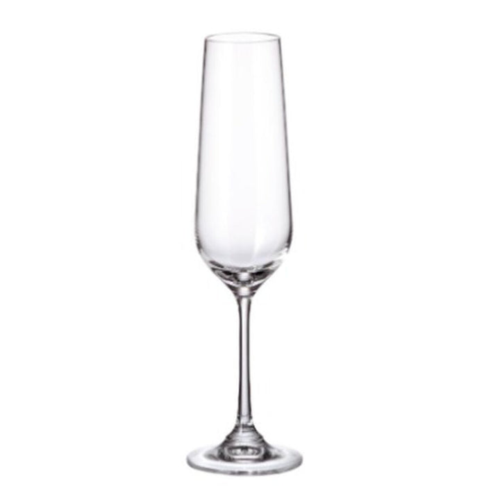Sæt med glas Bohemia Crystal Sira 200 ml champagne 6 enheder