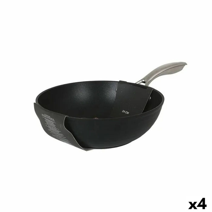 Wok Pande Quttin Spiral Smedet aluminium Ø 28 cm (4 enheder)