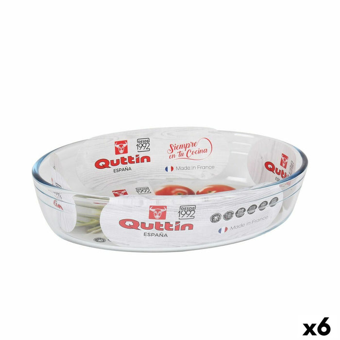 Ovn Fad Quttin   1,8 L Glas Oval 26,2 x 17,8 x 6,1 cm (6 enheder)