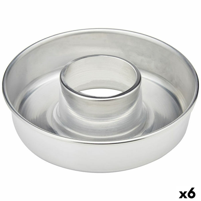 Bageform til bagværk VR Aluminium Sølvfarvet Ø 28 cm (6 enheder)