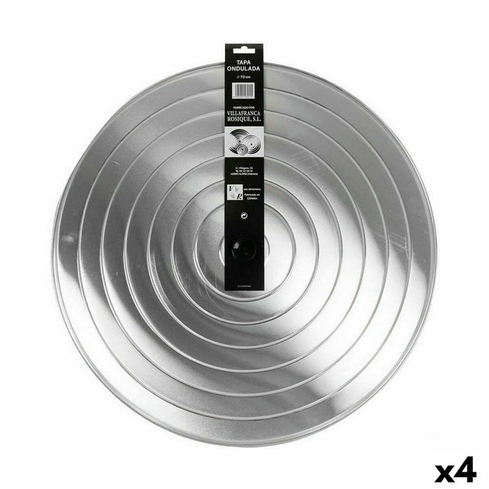 Stegepande låg VR Aluminium 70 x 70 x 3 cm (4 enheder)