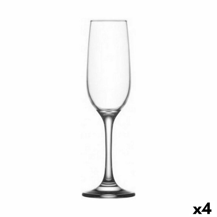 Sæt med glas LAV Fame high Champagne 215 ml 6 Dele (4 enheder)