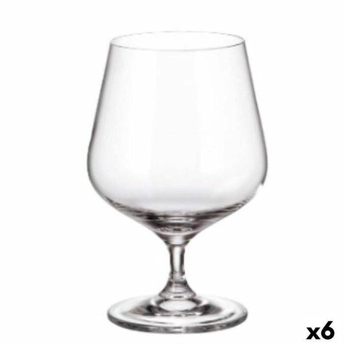 Sæt med glas Bohemia Crystal Sira Cognac 590 ml 6 enheder 4 enheder