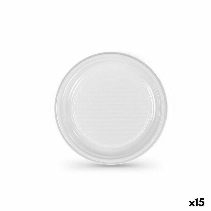Sæt af genanvendelige tallekener Algon Hvid Plastik 17 x 17 x 1,5 cm (36 Enheder)