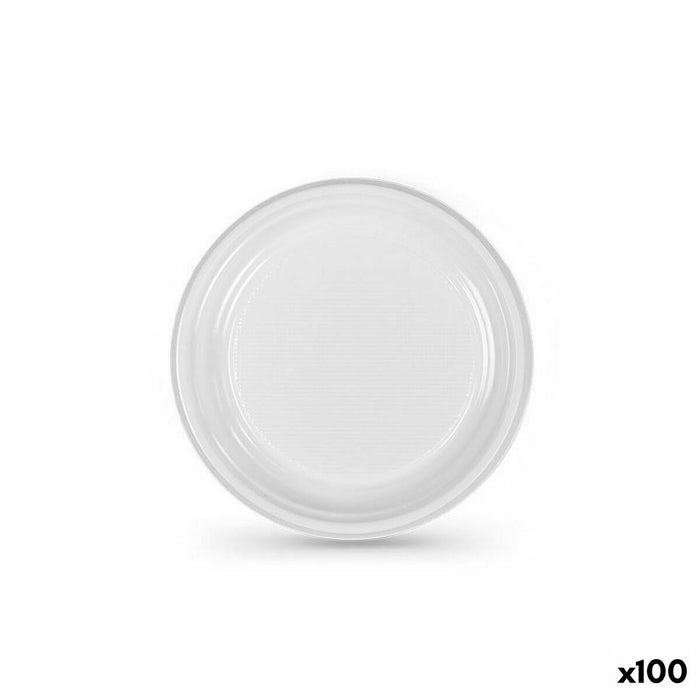 Sæt af genanvendelige tallekener Algon Hvid Plastik 17 x 17 x 1,5 cm (10 enheder)
