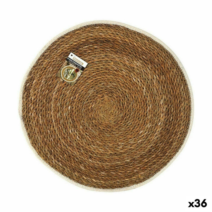 Dækkeserviet Privilege Tang Brun Med trimme Ø 45 cm (36 Enheder)