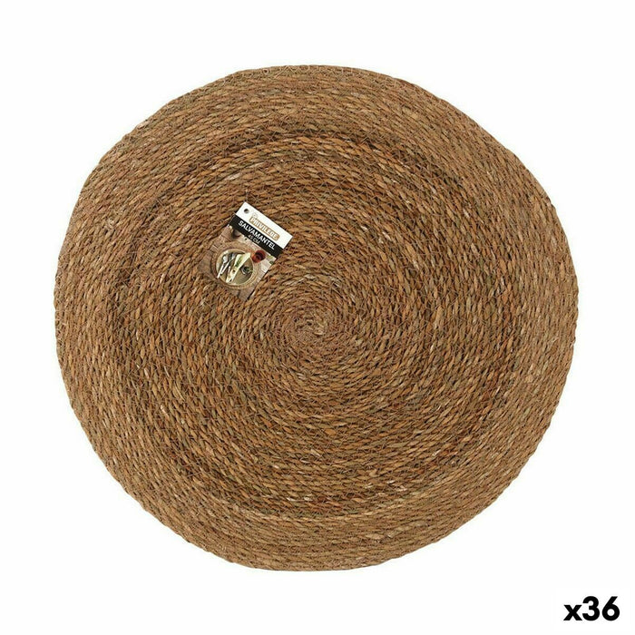 Dækkeserviet Privilege Tang Brun Ø 45 cm (36 Enheder)
