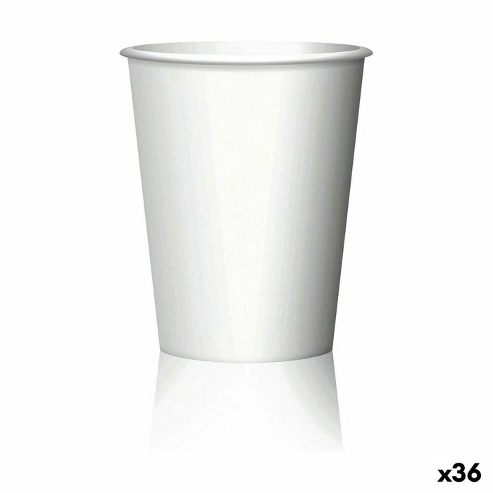 Sæt med shots glas Algon Engangsanvendelse Pap Hvid 40 Dele 50 ml (36 Enheder)