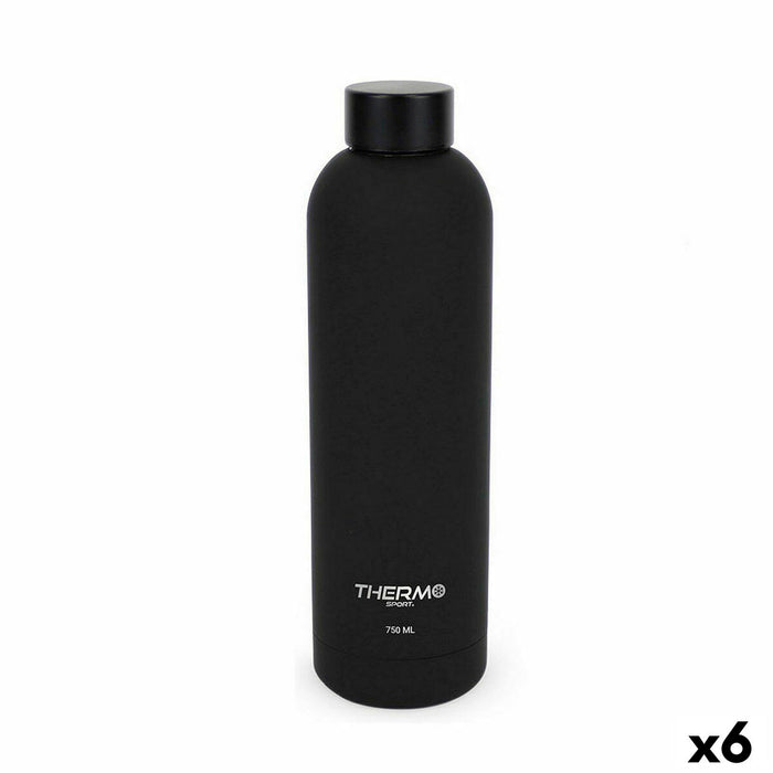 Termoflaske ThermoSport Soft Touch Sort 750 ml (6 enheder)