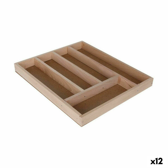 Bestikholder Quttin Quttin Træ 33 x 28 x 3,5 cm (12 enheder)