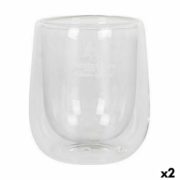 Glassæt Santa Clara Termisk Borosilikatglas 2 Dele (2 enheder)