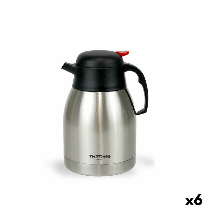 Termokande ThermoSport Knap Rustfrit stål 1,5 L (6 enheder)