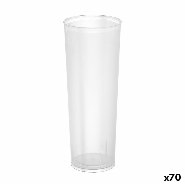 Sæt af genanvendelige kopper Algon Slange, rør Gennemsigtig 6 Dele 300 ml (70 enheder)