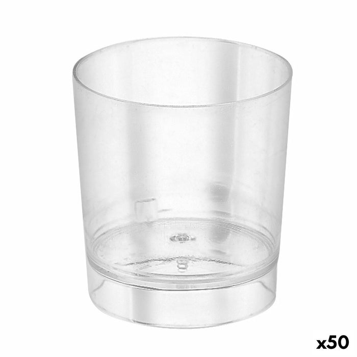 Sæt med shots glas Algon Genanvendelig Gennemsigtig 10 Dele 35 ml (50 enheder)