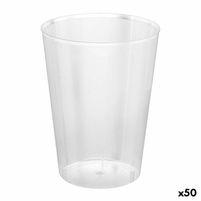 Sæt af genanvendelige kopper Algon Cider Gennemsigtig 4 Dele 480 ml (50 enheder)