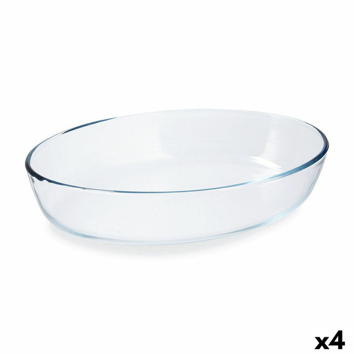 Ovn Fad Pyrex Classic Oval 30 x 21 x 7 cm Gennemsigtig Glas (4 enheder)