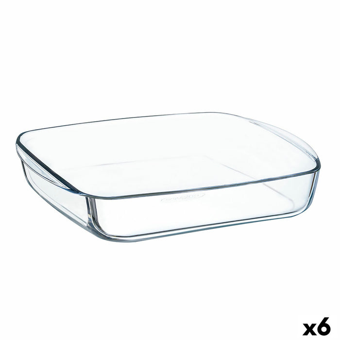Køkkenspringvand Ô Cuisine Firkantet 25 x 22 x 5 cm Gennemsigtig Glas (6 enheder)