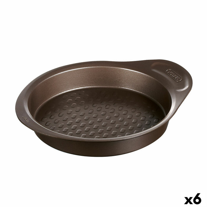 Bageform Pyrex Asimetria Cirkulær Sort Ø 26 cm (6 enheder)