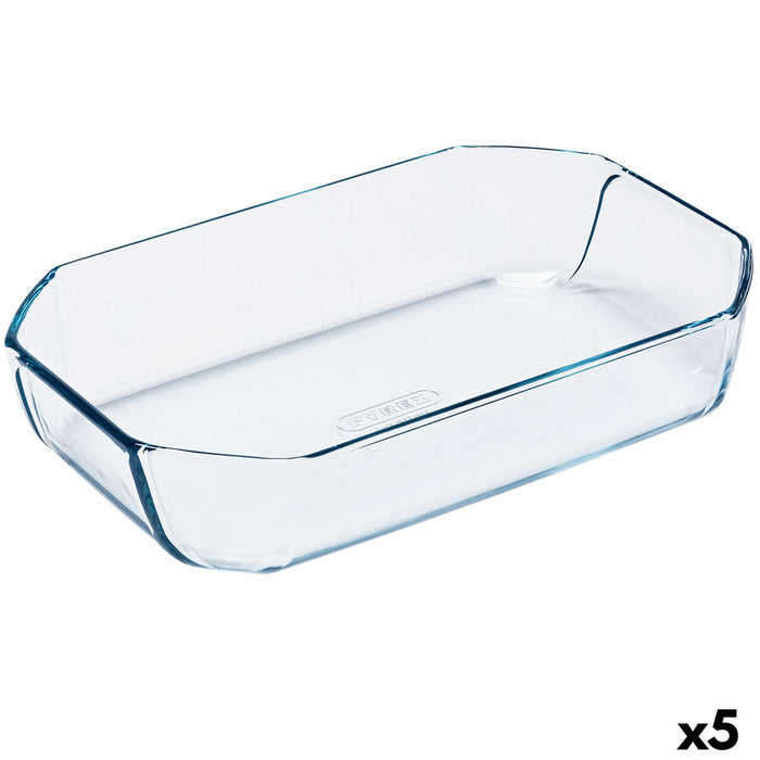 Ovn Fad Pyrex Inspiration Rektangulær 30 x 20 x 6,45 cm Gennemsigtig Glas (5 enheder)