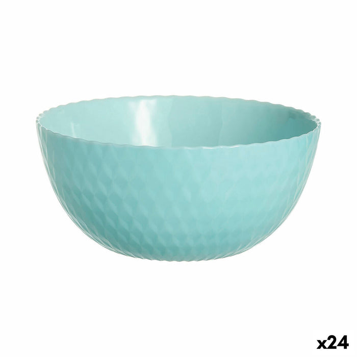 Skål Luminarc Pampille Turkisblå Glas (13 cm) (24 enheder)
