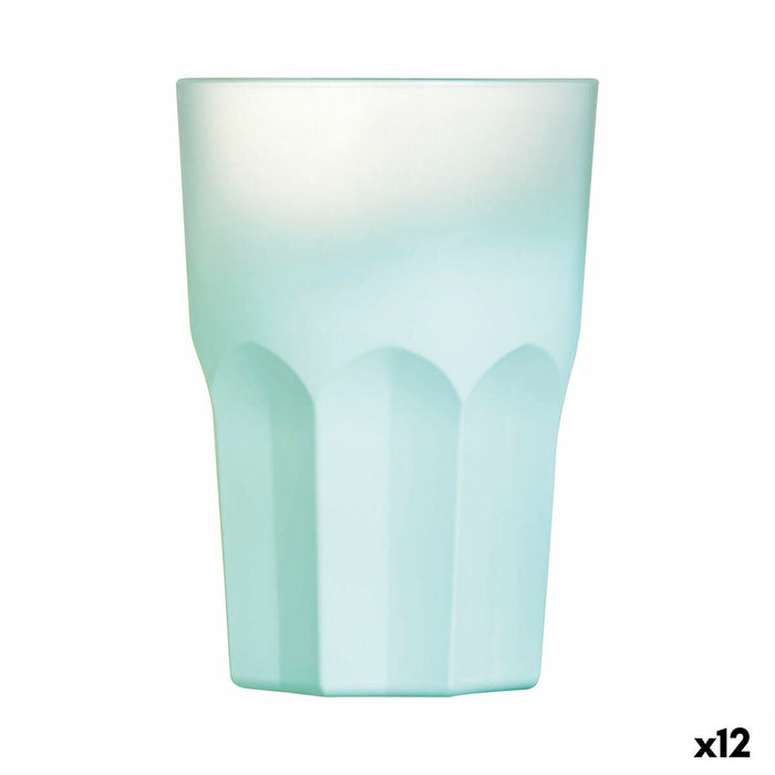 Glas Luminarc Summer Pop Turkisblå Glas 12 enheder 400 ml
