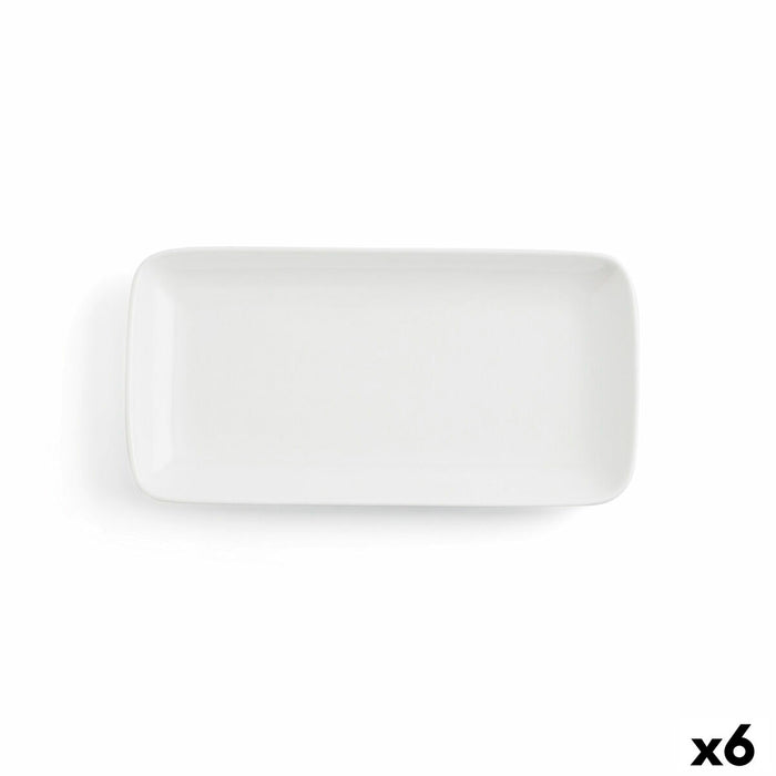Køkkenspringvand Ariane Vital Coupe Rektangulær Keramik Hvid (28 x 14 cm) (6 enheder)