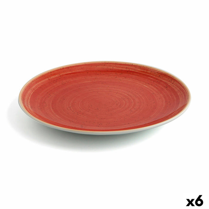 Plosek krožnik Ariane Terra Keramik Rød (Ø 31 cm) (6 enheder)